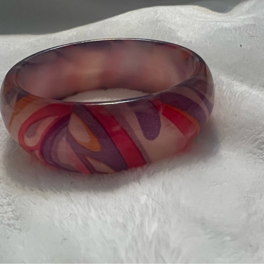 Colorful Swirl Bangle Bracelet